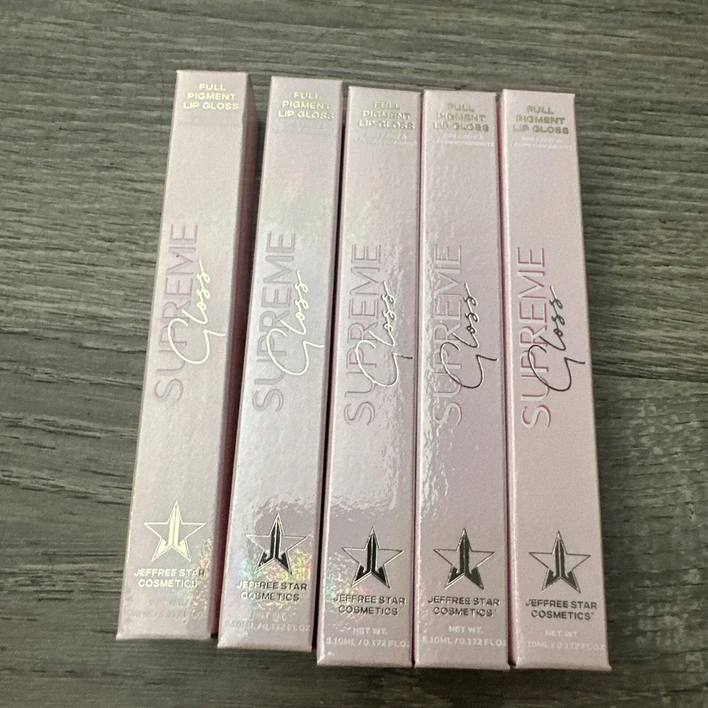 Jeffree Star Supreme Gloss Full Pigment Lip Bundle Of 5